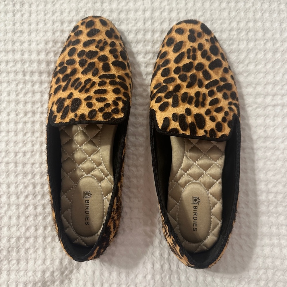 Birdies Starling Leopard Print Size 7